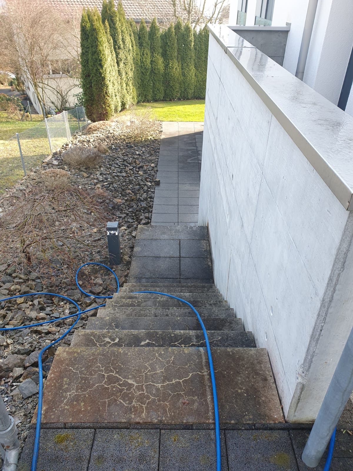 Treppenreiniung Vorher